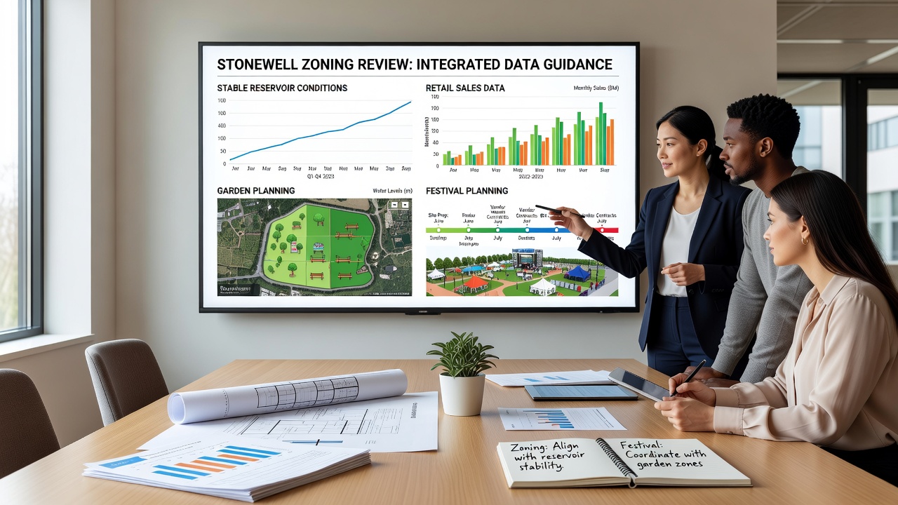 Reservoir Stability and Retail Trends Shape Stonewell Zoning Reviews Alongside Garden and Festival Preparations